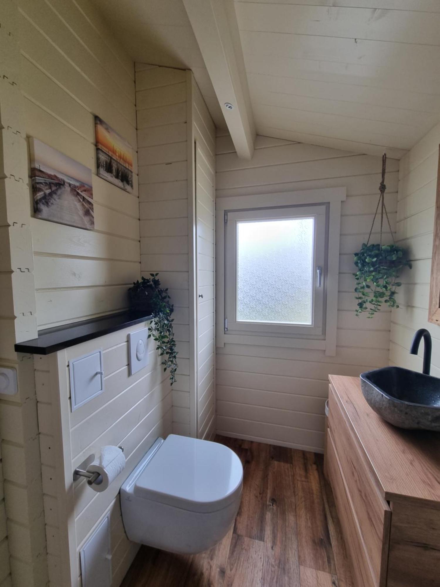 Nieuw - Luxe Blokhut Chalet In Bosrijke Omgeving Anloo エクステリア 写真